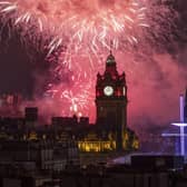 Fireworks are traditionally launched from Edinburgh Castle at midnight during the Hogmanay celebrations in the city. Picture: Jane Barlow
