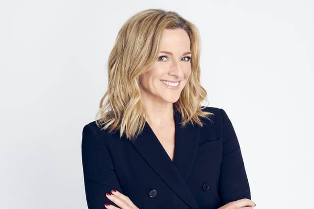 BBC One sports presenter Gabby Logan. Pic: David Venni/PA.