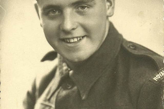 John Mitchell as a young recruit to the Royal Signals where he served as a wireless operator. PIC: Contributed.