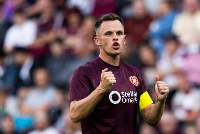 Hearts striker Lawrence Shankland has been the centre of ongoing transfer speculation over a possible move to Rangers or Celtic. (Photo by Craig Foy / SNS Group)