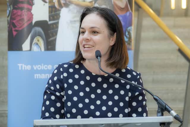 Kate Forbes speaking at the FDF Scotland parliamentary reception. Picture by Peter Devlin