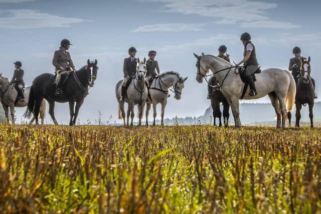 Members of the Lauderdale hunt in the Scottish Borders (pic: Phil Wilkinson)