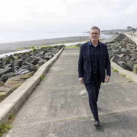 Keir Starmer on a visit to Kirkcaldy. Picture: Robert Perry/Getty Images