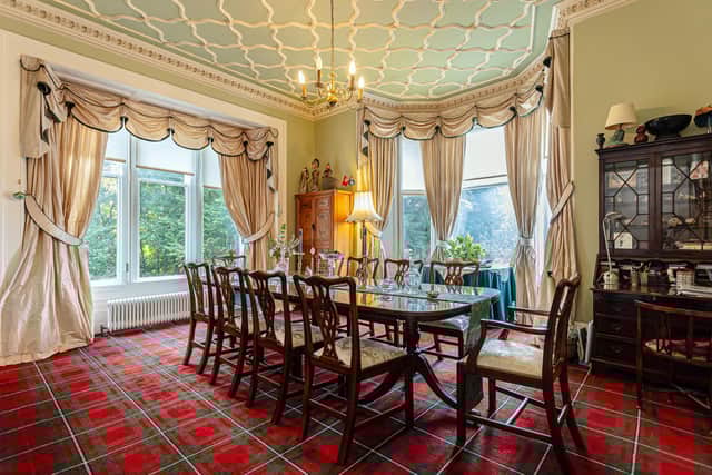 Decorative ceilings can be seen throughout the home. Image: contributed