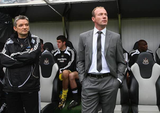 Alan Shearer's first game as Newcastle United caretaker manager ended in a 2-0 defeat to Chelsea.  (Photo by Laurence Griffiths/Getty Images)