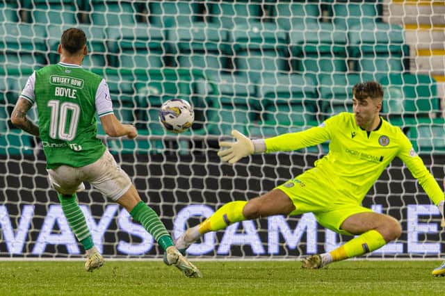 Martin Boyle scored twice in Hibs' win over St Mirren - but he thinks it should have been more.