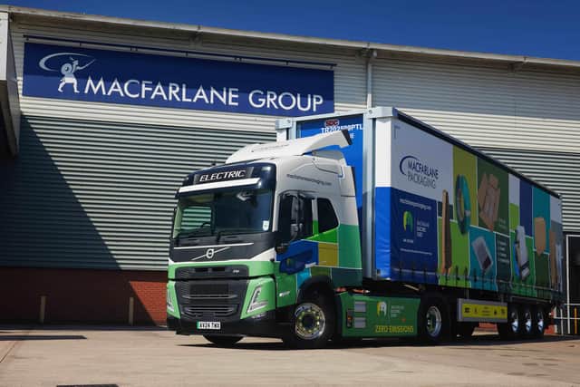 Glasgow-headquartered Macfarlane Group has said that it is committed to reducing its direct impact on the environment through electrification of its delivery fleet.