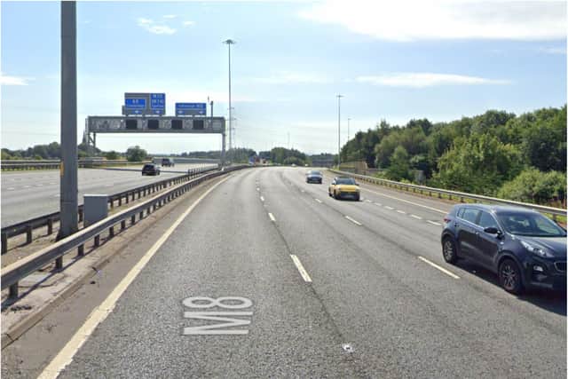 The man who was killed in a crash on the M8 has been identified.