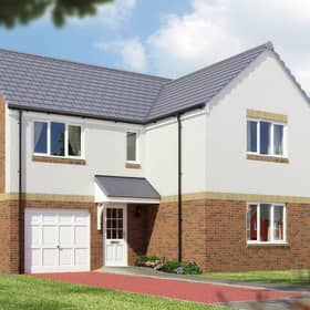 An indicative illustration of the new homes proposed for the Blindwells development in East Lothian.