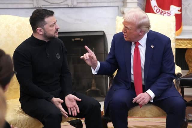 The decision by the US to pause military aid for Ukraine comes on the back of the row between President Zelensky and President Trump in the White House. Picture: Andrew Harnik/Getty Images