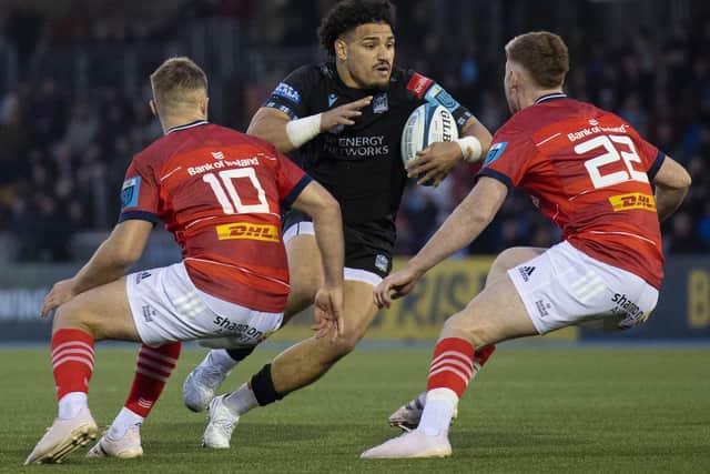 Sione Tuipulotu in action against Munster last year.