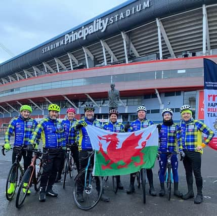 Pictured, left to right, are the Lasswade group - Craig Adam, Andy Cannon, Craig Brown, Craig Mackay, Scott Walkingshaw, Kevin Greig, Sean Hadden, Michael Farquhar. Picture: Contributed