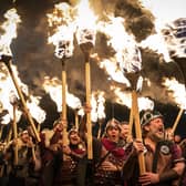 Shetland Vikings light up the Celtic Connections opening weekend as they welcome audiences to the Glasgow Royal Concert Hall with flaming torches, cheers and songs celebrating Up Helly Aa.
