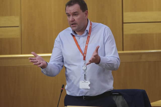 Lothian Labour MSP Neil Findlay speaking in the Scottish Parliament Picture: Fraser Bremner