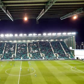 Easter Road: the crowd for Hibs v Dundee was announced as 13,516...