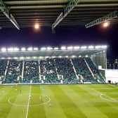 Easter Road: the crowd for Hibs v Dundee was announced as 13,516...