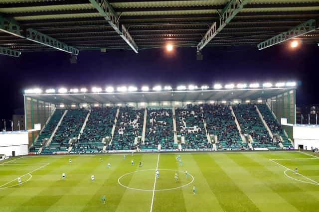 Easter Road: the crowd for Hibs v Dundee was announced as 13,516...