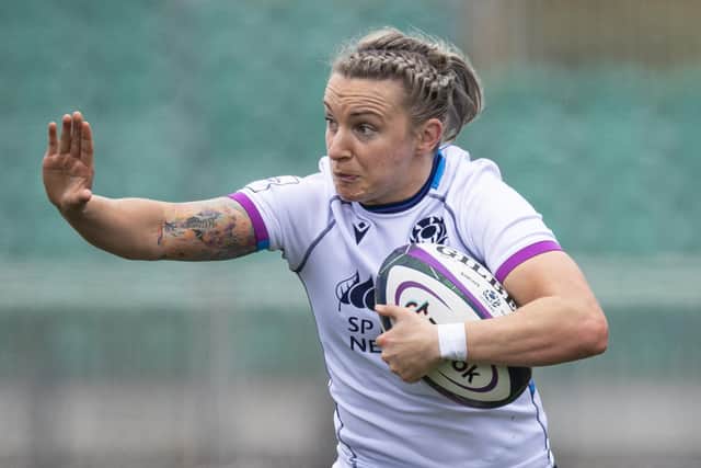 Scotland full-back Chloe Rollie has been awarded a full-time contract. (Picture: Ross MacDonald - SNS Group)