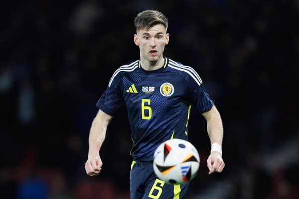 Scotland's Kieran Tierney has emerged as an injury doubt for Euro 2024. (Photo by Ross Parker / SNS Group)