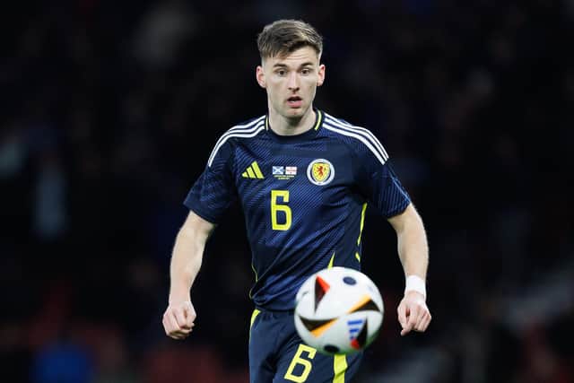 Scotland's Kieran Tierney has emerged as an injury doubt for Euro 2024. (Photo by Ross Parker / SNS Group)