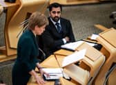 Nicola Sturgeon and Health Secretary Humza Yousaf are failing the NHS (Picture: Andy Buchanan/pool/AFP via Getty Images)