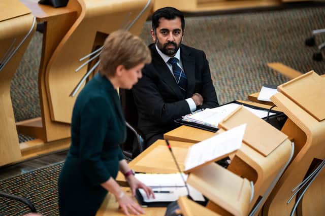 Nicola Sturgeon and Health Secretary Humza Yousaf are failing the NHS (Picture: Andy Buchanan/pool/AFP via Getty Images)