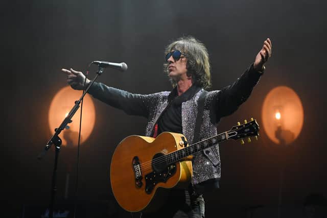 Richard Ashcroft on stage at Robin Park Arena
