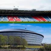 Hampden and the Hydro will be subject to the new rules for venues over 10,000 capacity. Pictures: SNS
