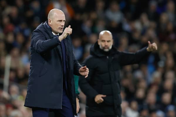 New Rangers manager Philippe Clement went up against Manchester City's Pep Guardiola with former side Club Brugge in the Champions League in 2021. (Photo by BRUNO FAHY/BELGA MAG/AFP via Getty Images)