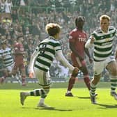 Stephen Welsh netted an early goal for Celtic.  (Photo by Rob Casey / SNS Group)