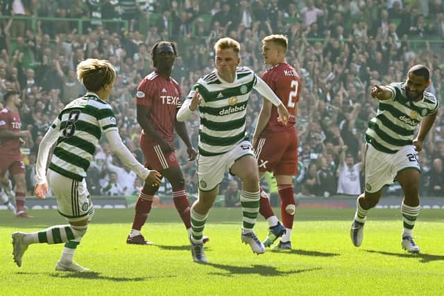 Stephen Welsh netted an early goal for Celtic. (Photo by Rob Casey / SNS Group)