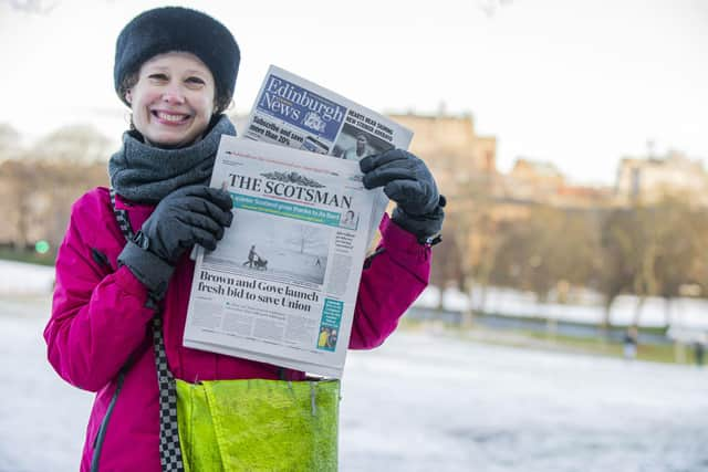 Alice Strang took over her sons paper round after he was injured sledging,