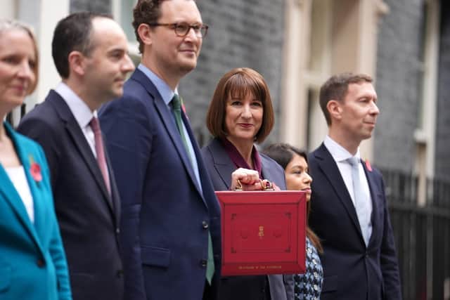 Chancellor of the Exchequer Rachel Reeves leaves 11 Downing Street, London, with her ministerial red box and the Treasury team before delivering her Budget in the Houses of Parliament. Picture: PA