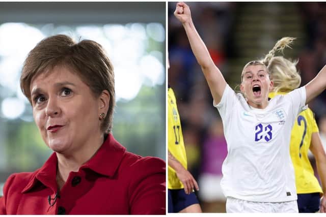 Nicola Sturgeon has tweeted her support for England