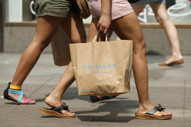 Sunny conditions gave a boost to retailers' takings in July.