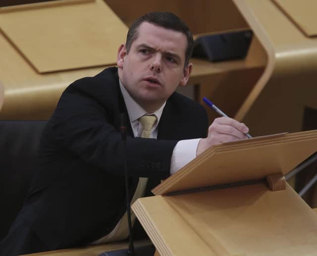 Scottish Conservative leader Douglas Ross.