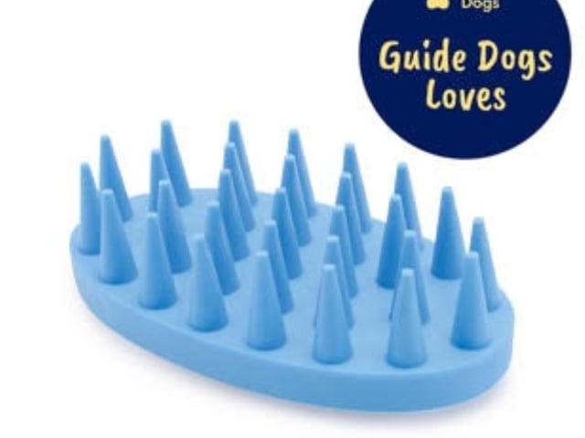 The pad will help give your dogâs skin and coat a thorough massage. It can be used on both wet and dry fur, on short and smooth coats. Priced at ÂŁ8 and available from www.guidedogsshop.com.