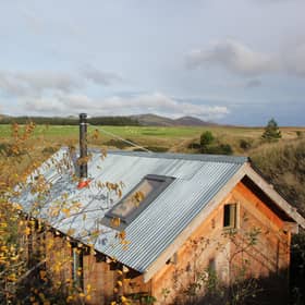 Wilderkin has stunning views over the Borders countryside to the Pentland Hills.