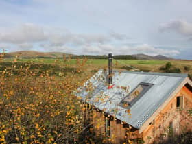 Wilderkin has stunning views over the Borders countryside to the Pentland Hills.