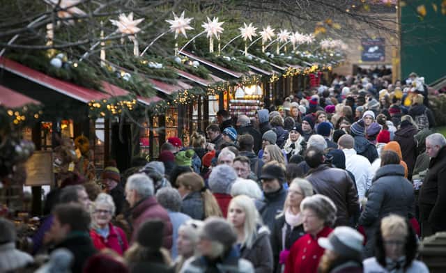 More than 2.6 million people flocked to Edinburgh's Christmas market in and around East Princes Street Gardens last winter. Picture: Lloyd Smith