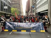 The Atholl Highlanders during the parade