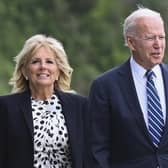 U.S. President Joe Biden with first lady Jill Biden