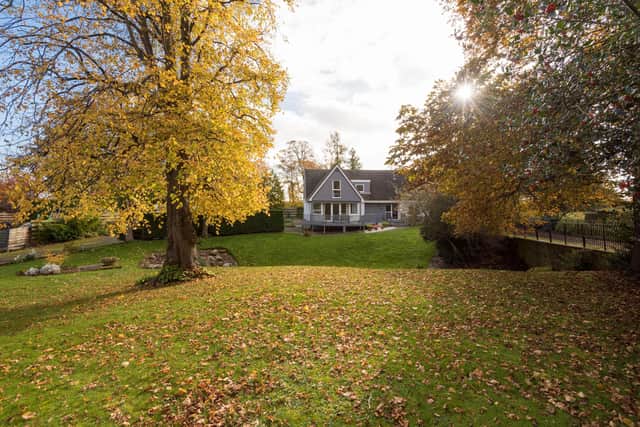 44 Glassel Park Road has a generous and well-maintained garden.