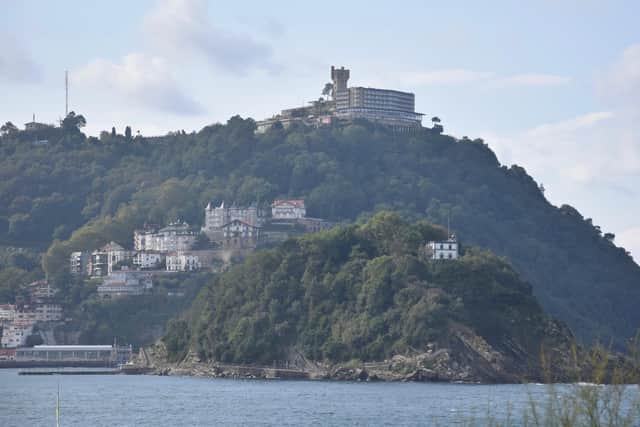 Santa Clara islet at the foot of Monte Urgull in San Sebastian, can be reached by boat during summer. Pic: Contributed