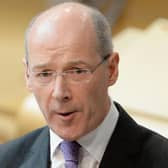 Mr Swinney urged Scots to "stick with" the lockdown for a little longer. (Photo by Jeff J Mitchell/Getty Images)