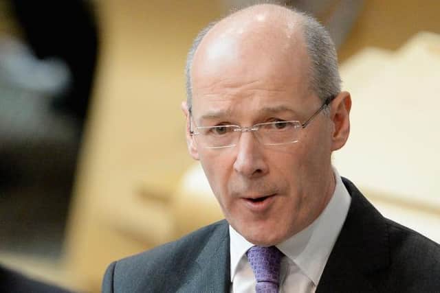 Mr Swinney urged Scots to "stick with" the lockdown for a little longer. (Photo by Jeff J Mitchell/Getty Images)