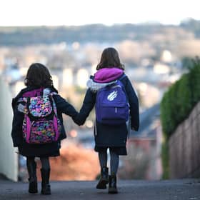 Children returning to school after Covid lockdown in 2020. 