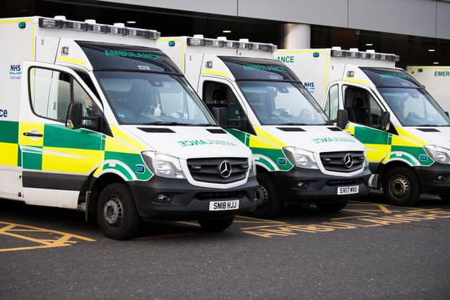 The Scottish Ambulance Service has warned it is very busy. Picture: John Devlin.