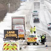 The Met Office has issued a yellow weather warning for snow and ice for Monday and Tuesday with some disruption expected. PIC: SWNS.com