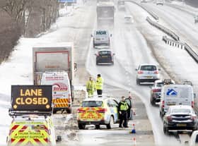 The Met Office has issued a yellow weather warning for snow and ice for Monday and Tuesday with some disruption expected. PIC: SWNS.com